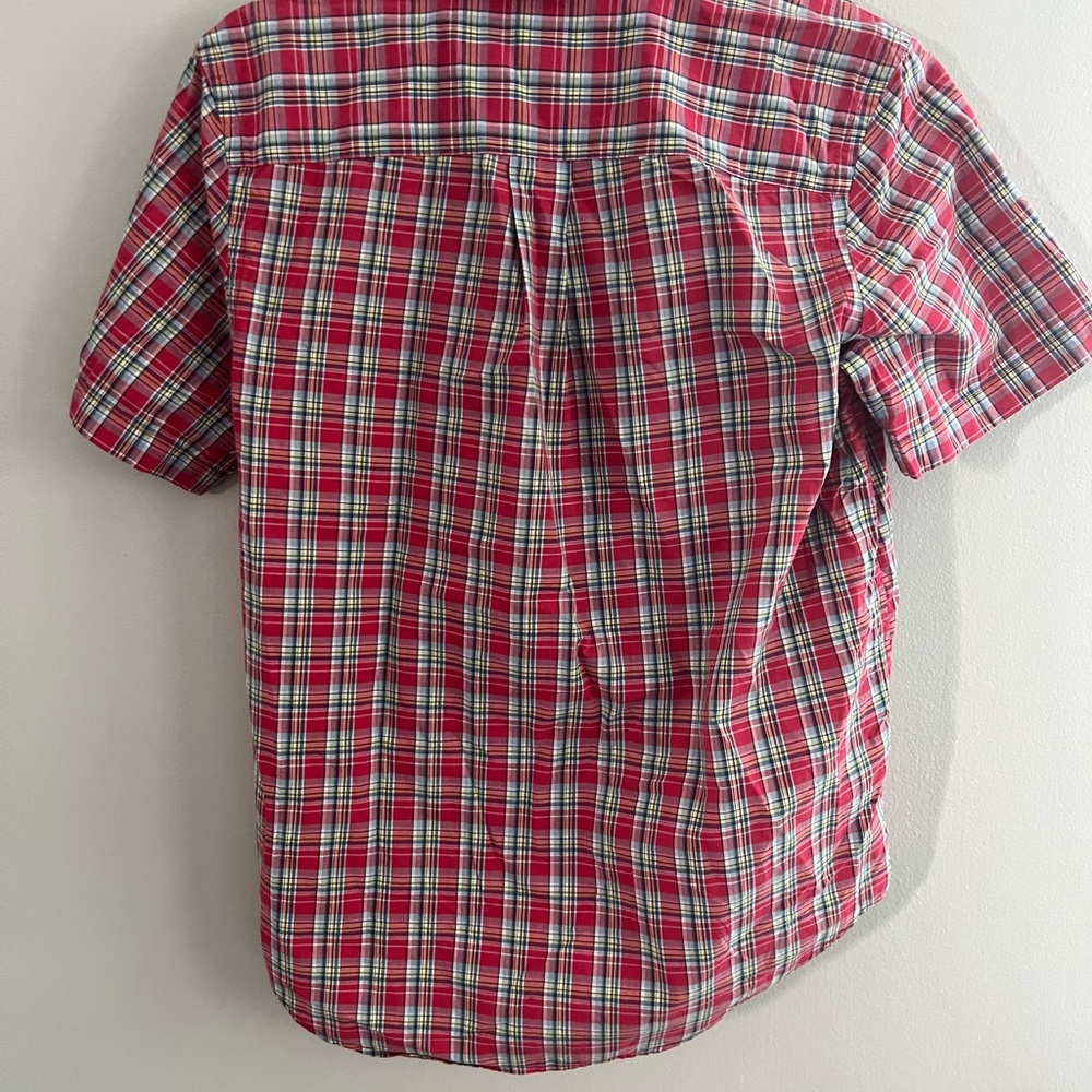 Polo Ralph Lauren Youth Plaid Short Sleeve‎ Button Down Large ( 14-16) - Picture 4 of 4